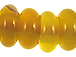 14.5mm Large hole Agate Gemstone Bead Strands - Yellow