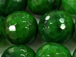 12mm Faceted Round Agate Spring Green Gemstone Strand