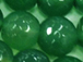 Emerald Green  10mm Faceted Round Agate Gemstone Full Strand