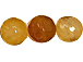 Honey Mustard Agate Faceted Round Nugget Gemstone Beads