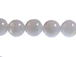 4mm Round Blue Lace Agate Gemstone Bead Strand