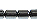 4x4 Hematite Drum Gemstone Bead Strand