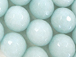 10mm Faceted Round Milky Aquamarine Blue Jade Gemstone 