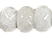4mm Opal White Jade Faceted Rondelle Gemstone Bead strand