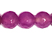 8mm Faceted Round Jade Bodacious Purple