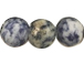 10mm Matte Indigo Blue Jasper Round Gemstone Beads Strand