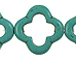 20mm Magnesite 4 Leaf Clover Beads