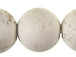 12mm Round Ivory White Magnesite Gemstone Bead Strand