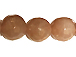 10mm Faceted Round Sunstone Strand