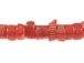 Red Coral Rondelles