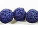 8mm Round Smooth Lapis Blue Lava Rock Gemstone Bead Strand