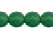 8mm Faceted Round Emerald Green Agate Bead Strand