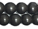 12mm Round Black Howlite Gemstone Bead Strand