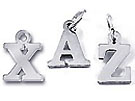 Sterling Silver Letter Charms