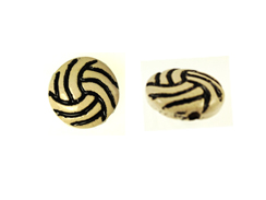 Ceramic Volleyball Disc Bead