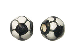 Sports Balls, Fun Ceramic Football, Baseball, Softball and Soccer Ball  Beads, 20 Count