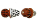 Ceramic Large Basketball and Net Bead - Bulk Pack of 100pcs