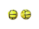 Ceramic Small Water Polo Ball Bead - Bulk Pack of 100pcs