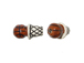 Ceramic Small Basketball and Net Bead - Bulk Pack of 100pcs