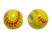 Ceramic Large Softball Bead