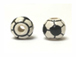 Ceramic Medium Soccer Ball Bead - Bulk Pack of 100pcs