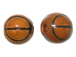 Ceramic Large Basketball Bead - Bulk Pack of 100pcs