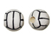 Ceramic Large Volleyball Bead