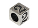 7mm Sterling Silver Number Bead or Block 2