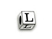 4.5mm Sterling Silver Letter Bead L