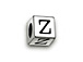 4.5mm Sterling Silver Letter Bead Z