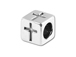 5.5mm Sterling Silver Symbol Bead - Cross