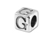 5.5mm Sterling Silver Alphabet Bead - G