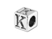 5.5mm Sterling Silver Alphabet Bead - K