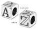 5.5mm Pewter Alphabet Bead - Blocks (with 4mm hole) Starter Set of 200 Assorted Letter Blocks. Click code above for more details