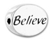 Believe - Pewter Word Bead