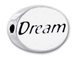 Dream - Pewter Word Bead