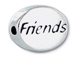 Friends - Pewter Word Bead