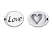 Love2 - Pewter Word Bead