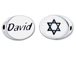 2 count  DAVID2 Sterling Silver Oval Message Bead <b><FONT COLOR="FF0000">CLEARANCE SALE</FONT>