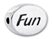 2 count  FUN Sterling Silver Oval Message Bead <b><FONT COLOR="FF0000">CLEARANCE SALE</FONT>