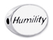 2 count  HUMILITY Sterling Silver Oval Message Bead <b><FONT COLOR="FF0000">CLEARANCE SALE</FONT>