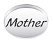 2 count  MOTHER Sterling Silver Oval Message Bead <b><FONT COLOR="FF0000">CLEARANCE SALE</FONT>