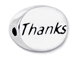 2 count  THANKS Sterling Silver Oval Message Bead <b><FONT COLOR="FF0000">CLEARANCE SALE</FONT>