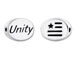 2 count  UNITY2 Sterling Silver Oval Message Bead <b><FONT COLOR="FF0000">CLEARANCE SALE</FONT>