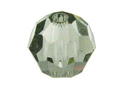 18 Black Diamond - 8mm Swarovski Faceted Round Beads