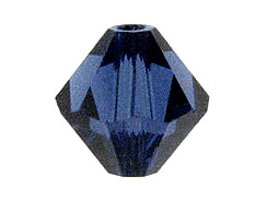 100 3mm Dark Sapphire - Swarovski Faceted Bicone Beads