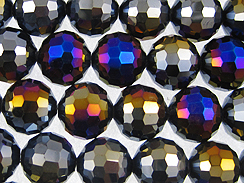 16mm Dragon Crystal Disco Ball Bead Strand - Shimmering Night