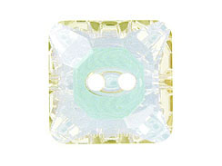 Crystal AB Mirror Foil - 12mm Square Swarovski Buttons