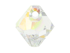 Crystal AB - 6mm Swarovski 6328 Top Drilled Xilion Cut Bicones Factory Pack of 360