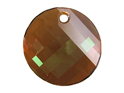 Crystal Copper - 28mm Swarovski  Twist Pendant